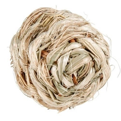 Piłka z trawy z dzwoneczkiem dla królika 6cm