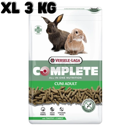 XL 3kg Versele Laga Cuni Adult Complete karma podstawowa dla królika