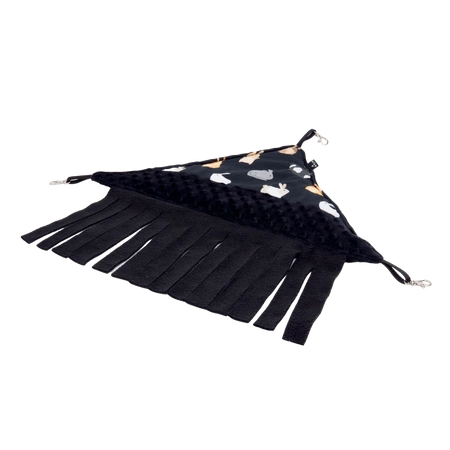 Hamak narożny z frędzelkami w króliczki - kolekcja za punkty