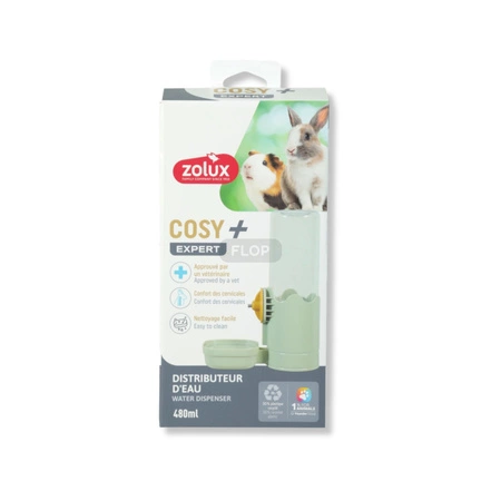 ZOLUX COSY - ergonomiczny dystrybutor wody dla królików 480ml zielony