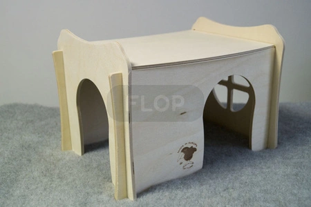 Domek z otwieranym dachem dla królika