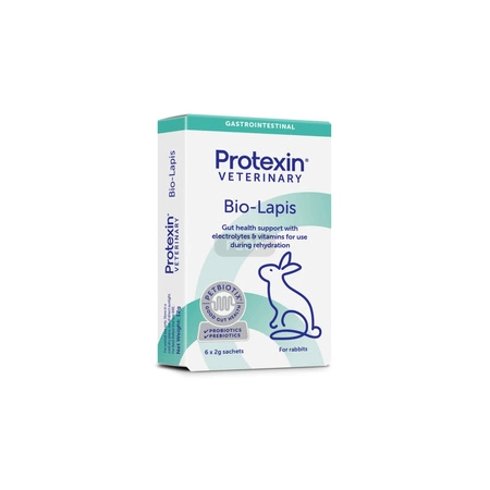 Bio-Lapis 6x2g preparat 4w1 dla królików: probiotyk, prebiotyk, elektrolit i witaminy