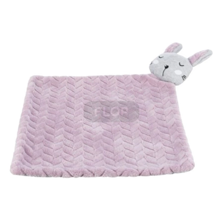 Kocyk XL z pluszową głową króliczka