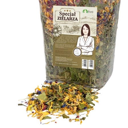 TIVO Specjał Zielarza 1kg – Ziołowa Mieszanka dla Królików – Naturalne Wsparcie Trawienia i Zdrowia