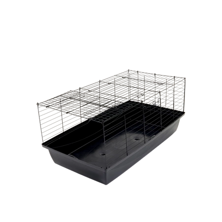klatka dla królika 100cm x 55cm x h 44cm czarna