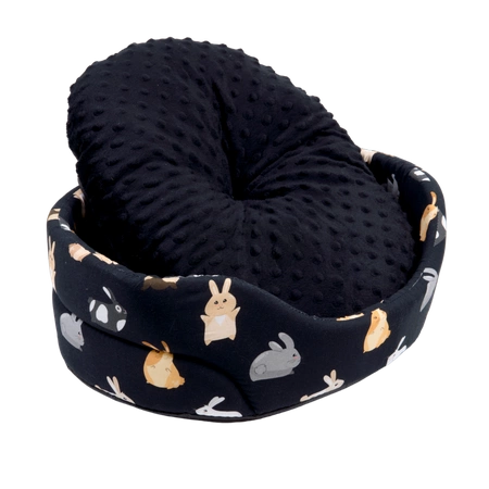 Wielkie legowisko z wyciąganą poduchą w króliczki - kolekcja za punkty