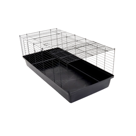 Klatka dla królika 120cm x 59cm x 47cm czarna