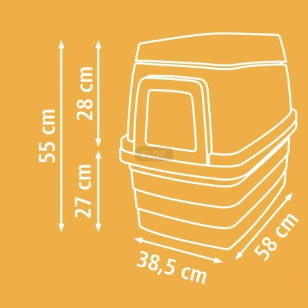 Bunny Base - dwupoziomowy domek z podziemną norą dla królika z wyposażeniem