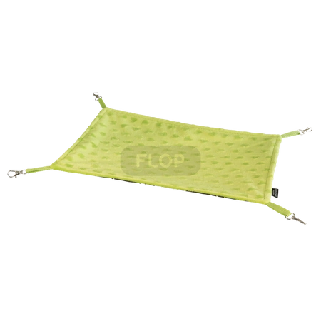 Hamak prostokątny w liście na czarnym tle dla królika