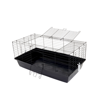 klatka dla królika 100cm x 55cm x h 44cm czarna