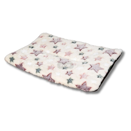 Świąteczny materacyk z gwiazdkami dla królików