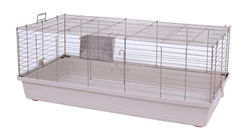 Klatka dla królika 120cm x 59cm x 47cm szara