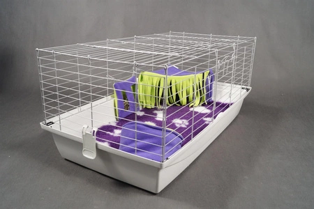 Klatka dla królika 120cm x 59cm x 47cm szara