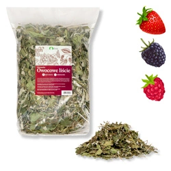 TIVO 500g Owocowe liście (liście truskawki, maliny i jeżyny) dla królików