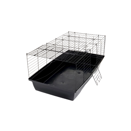 klatka dla królika 100cm x 55cm x h 44cm czarna