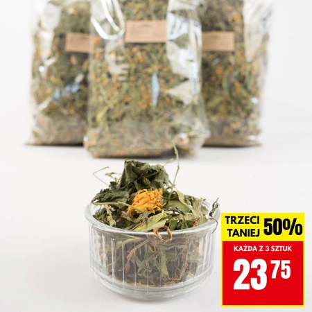 PROMOCJA 3 x Zioła rutynowe dla królika - mieszanka ziołowa 500g