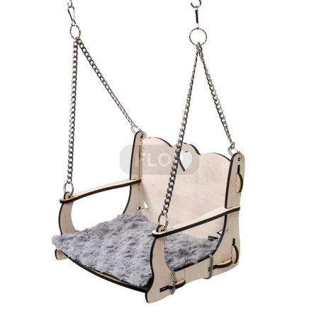 Huśtawka z serduszkiem do zamontowania na prętach klatki FLOP dla królików