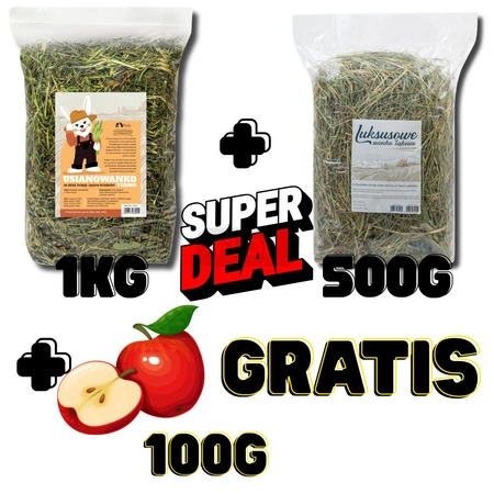 TIVO Usianowanko TERMO 1 kg + Sianko luksusowe 500g  + jabłko100g GRATIS