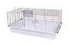 klatka dla królika 100cm x 55cm x h 44cm szara