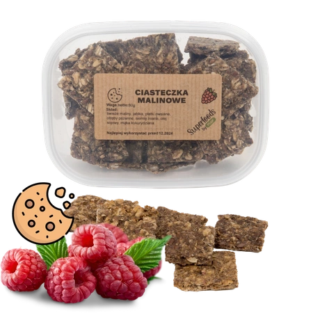 Ciasteczka malinowe 80g