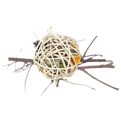 Pękata kula 10cm z wikliny wypełniona ziołami Toy4Joy