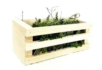 Paśnik drewniany prostokątny na haczykach z zabudowanym tyłem, bokami i dnem FLOP