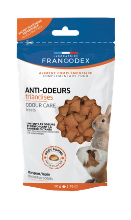 FRANCODEX Przysmaki zapobiegające nieprzyjemnym zapachom dla królików 50g