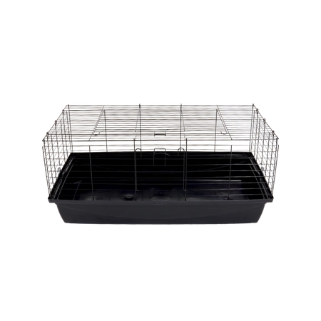 klatka dla królika 100cm x 55cm x h 44cm czarna