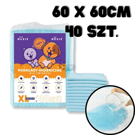 NUXIE - podkłady jednorazowe 60x60cm 40szt.