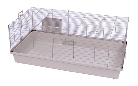 Klatka dla królika 120cm x 59cm x 47cm szara