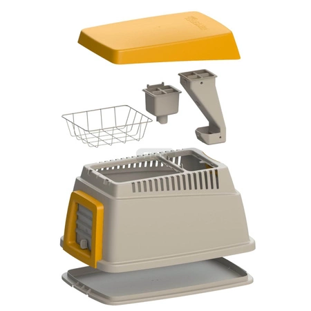 Bunny Base - dwupoziomowy domek z podziemną norą dla królika z wyposażeniem