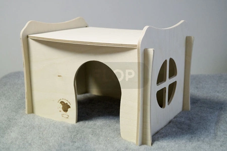 Domek z otwieranym dachem dla królika