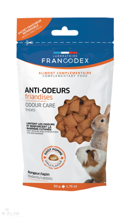 FRANCODEX Przysmaki zapobiegające nieprzyjemnym zapachom dla królików 50g